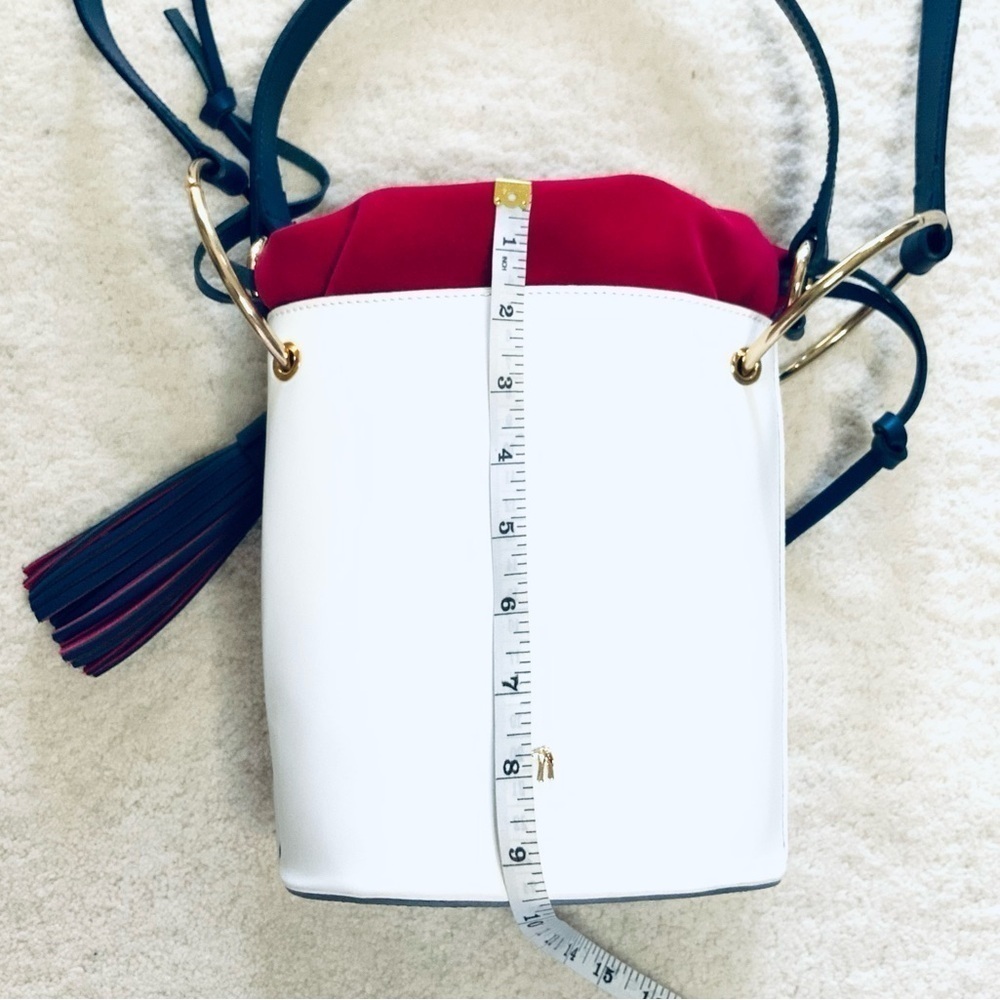 Petusco Heritage White Multi Drawstring Bucket Bag - Picture 5 of 8